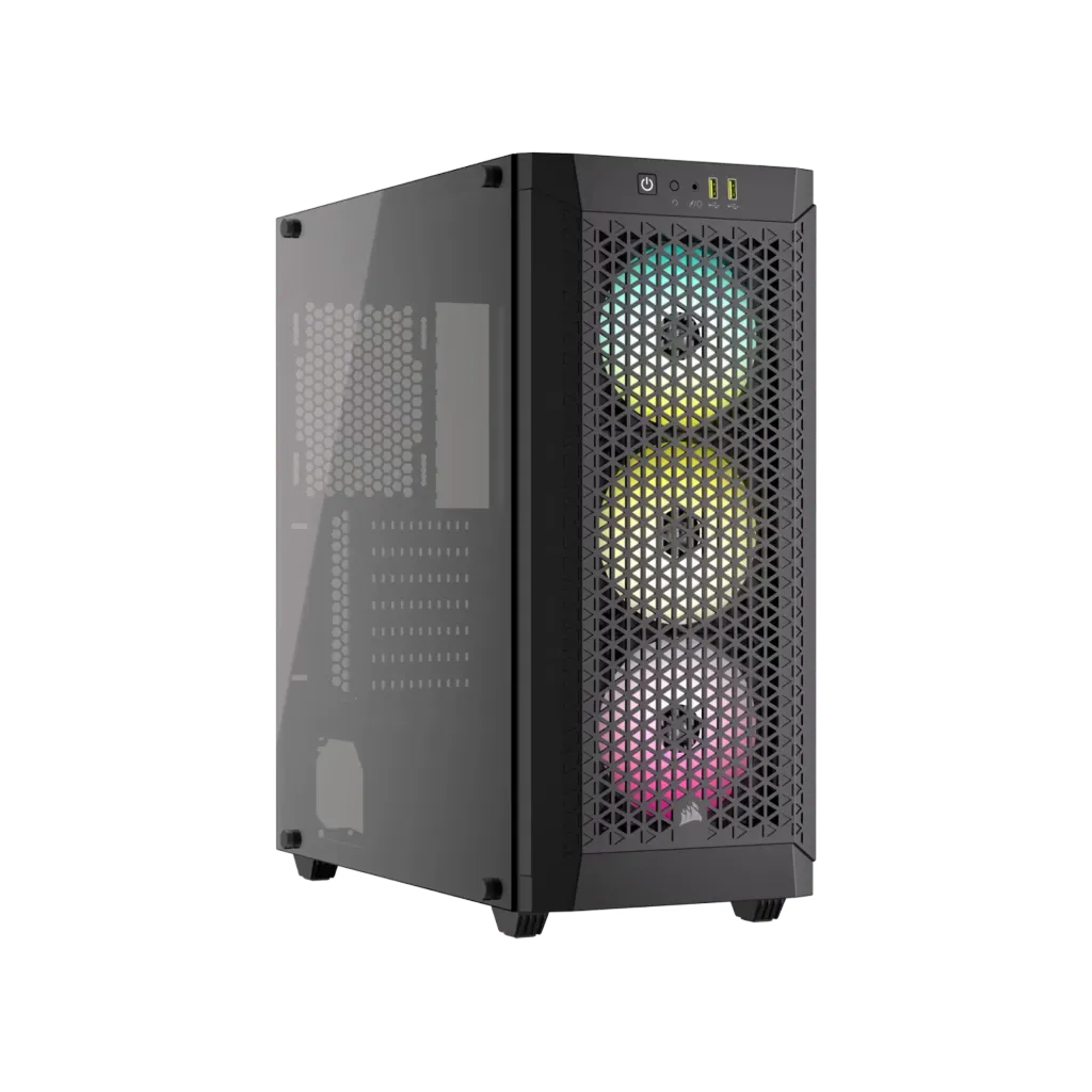 كيس Corsair 480T RGB Airflow Mid-Tower – زجاج مقوى