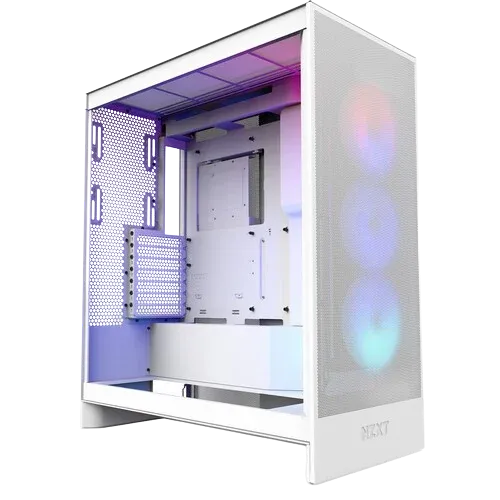NZXT H7 Flow RGB Mid-Tower Case – White