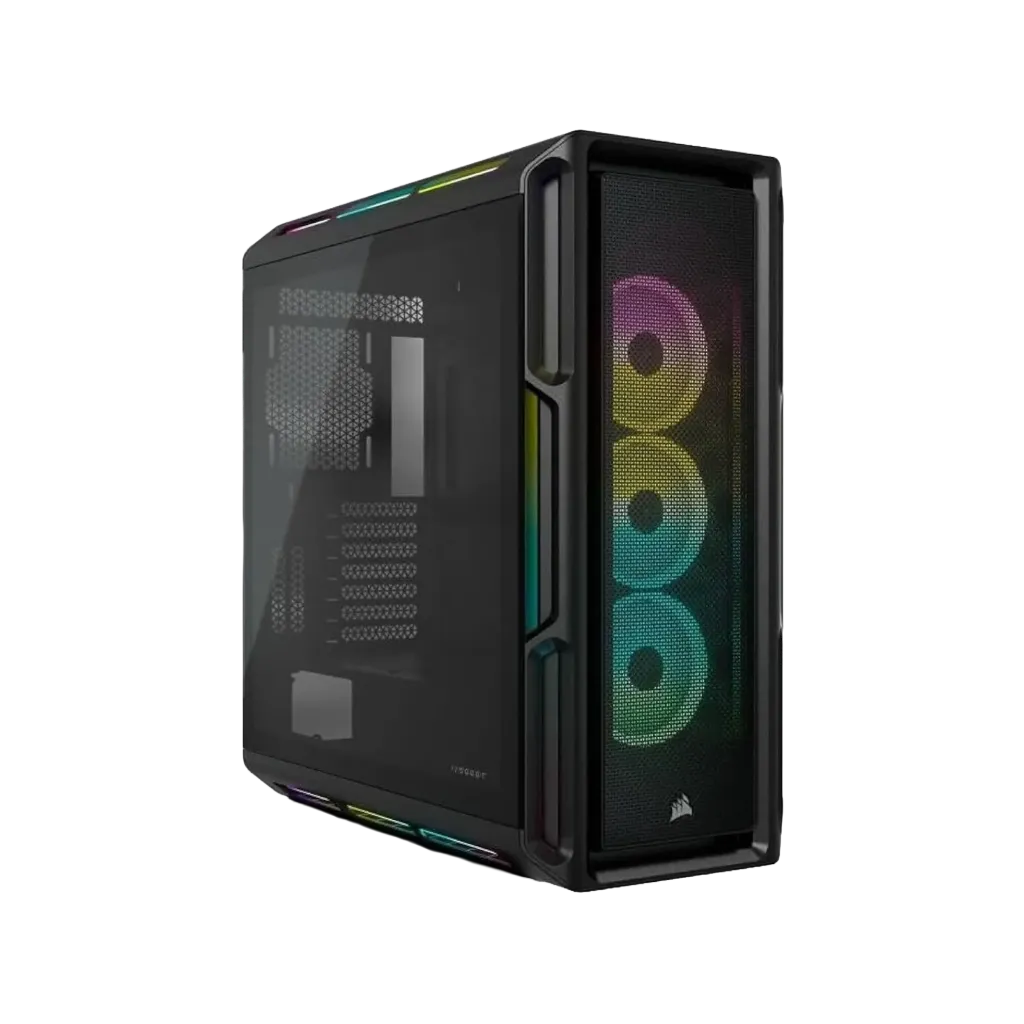 كيس Corsair iCUE 5000T RGB ميد تاور ذكي – أسود