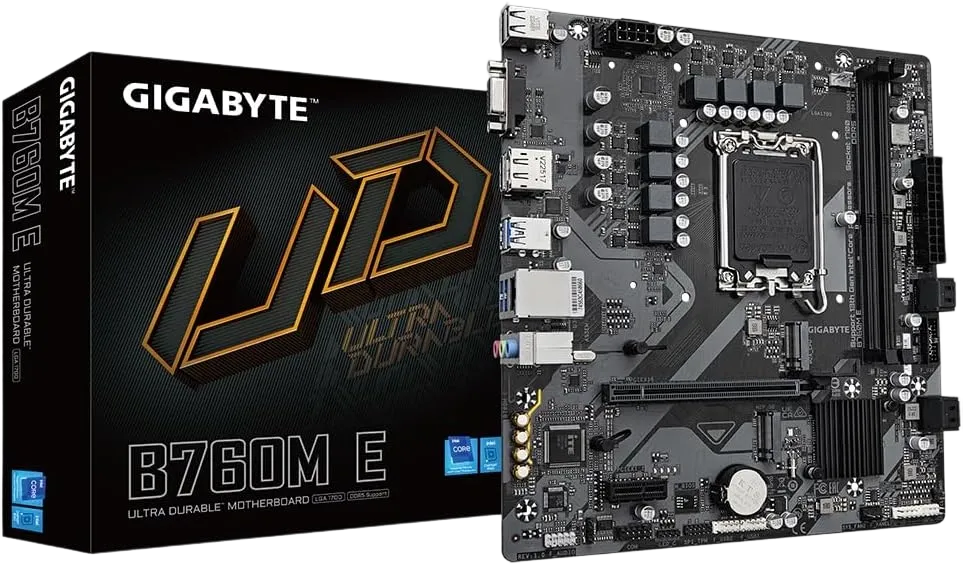 GIGABYTE B760M E DDR5 Intel LGA1700 Micro-ATX Motherboard