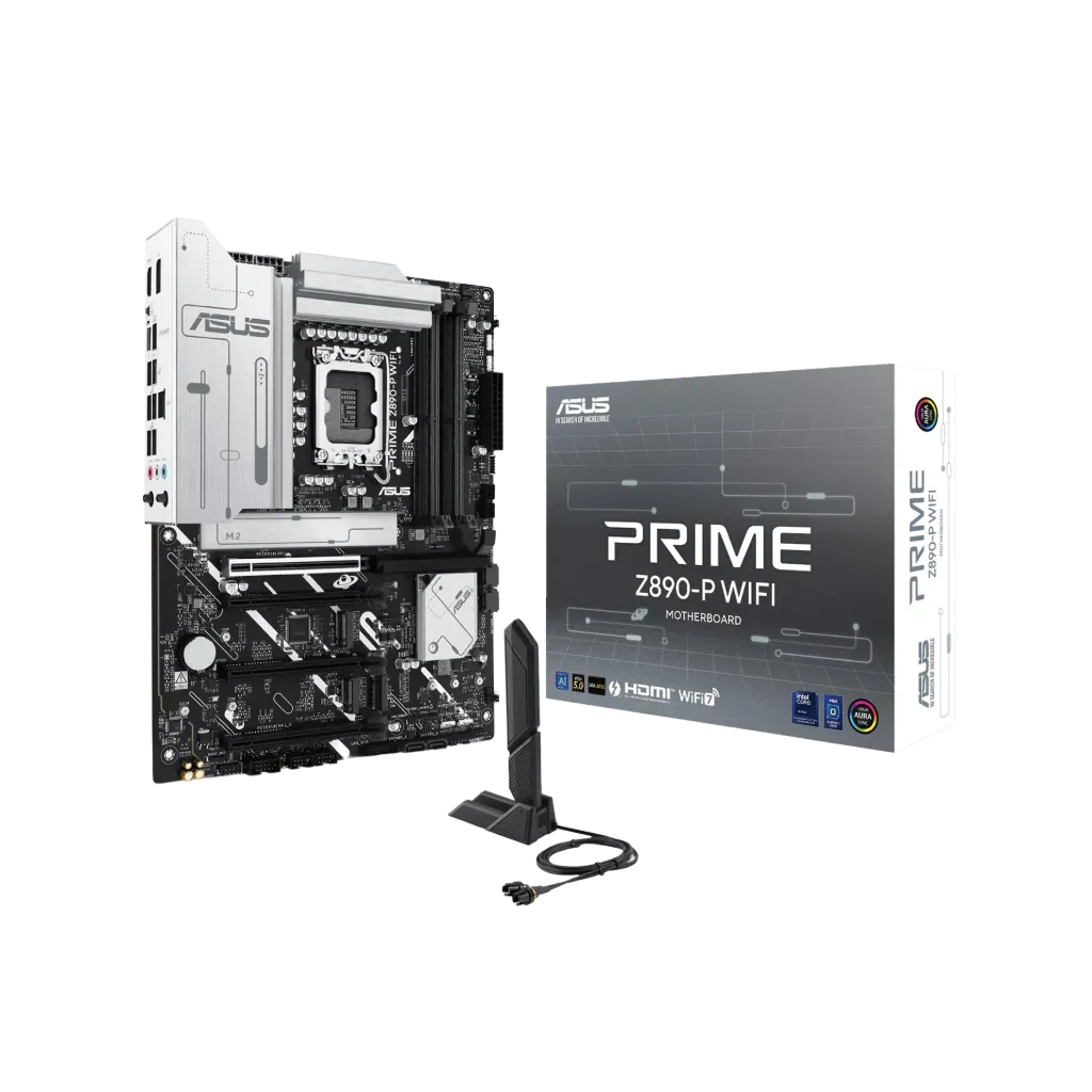 ASUS PRIME Z890-P، DDR5، LGA1851، WIFI، لوحة أم إنتل