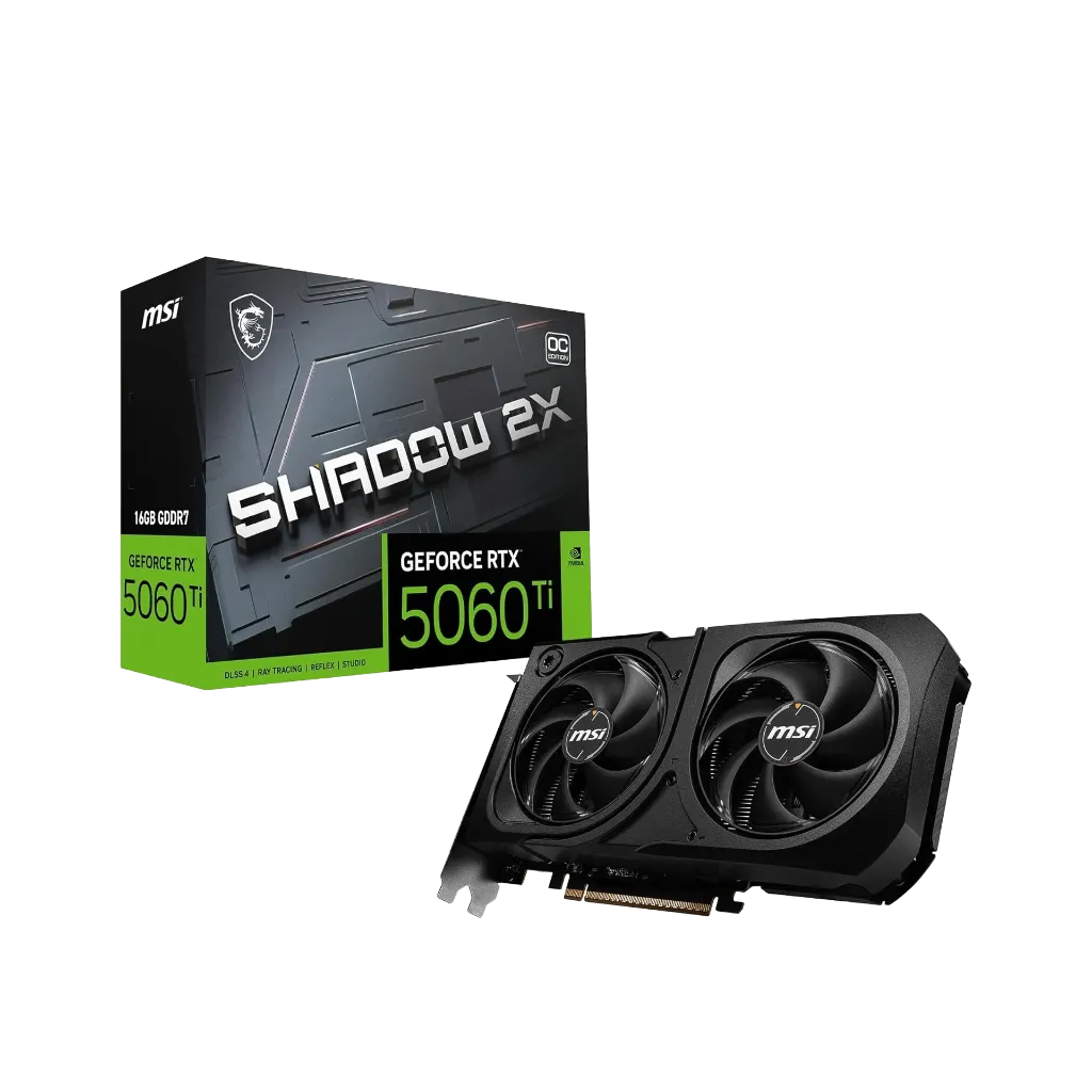 MSI GeForce RTX 5060 Ti 16GB SHADOW 2X OC PLUS