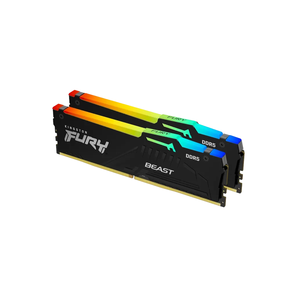Kingston FURY Beast RGB DDR5 32GB (2×16GB) 6000MT/s CL36