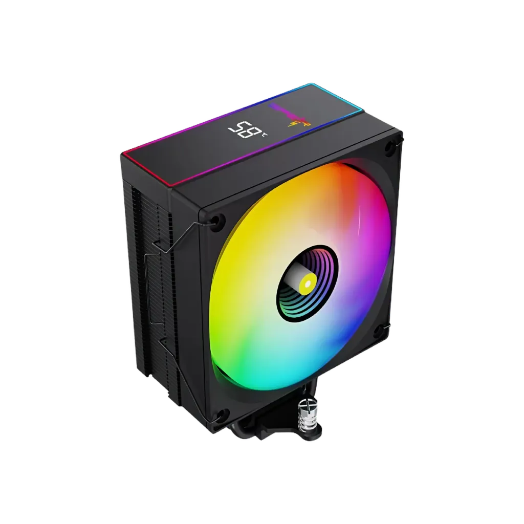 مبرد SPEAR H400 PRO مقاس 120 مم بإضاءة ARGB باللون الأسود