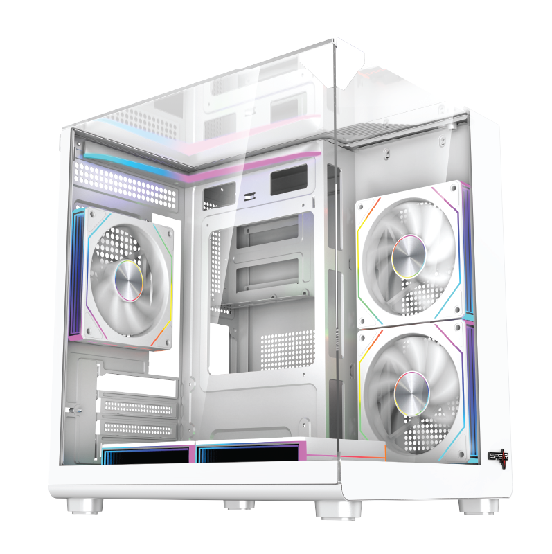 SPEAR COVID 55 ECOS Mid-Tower PC Case - White