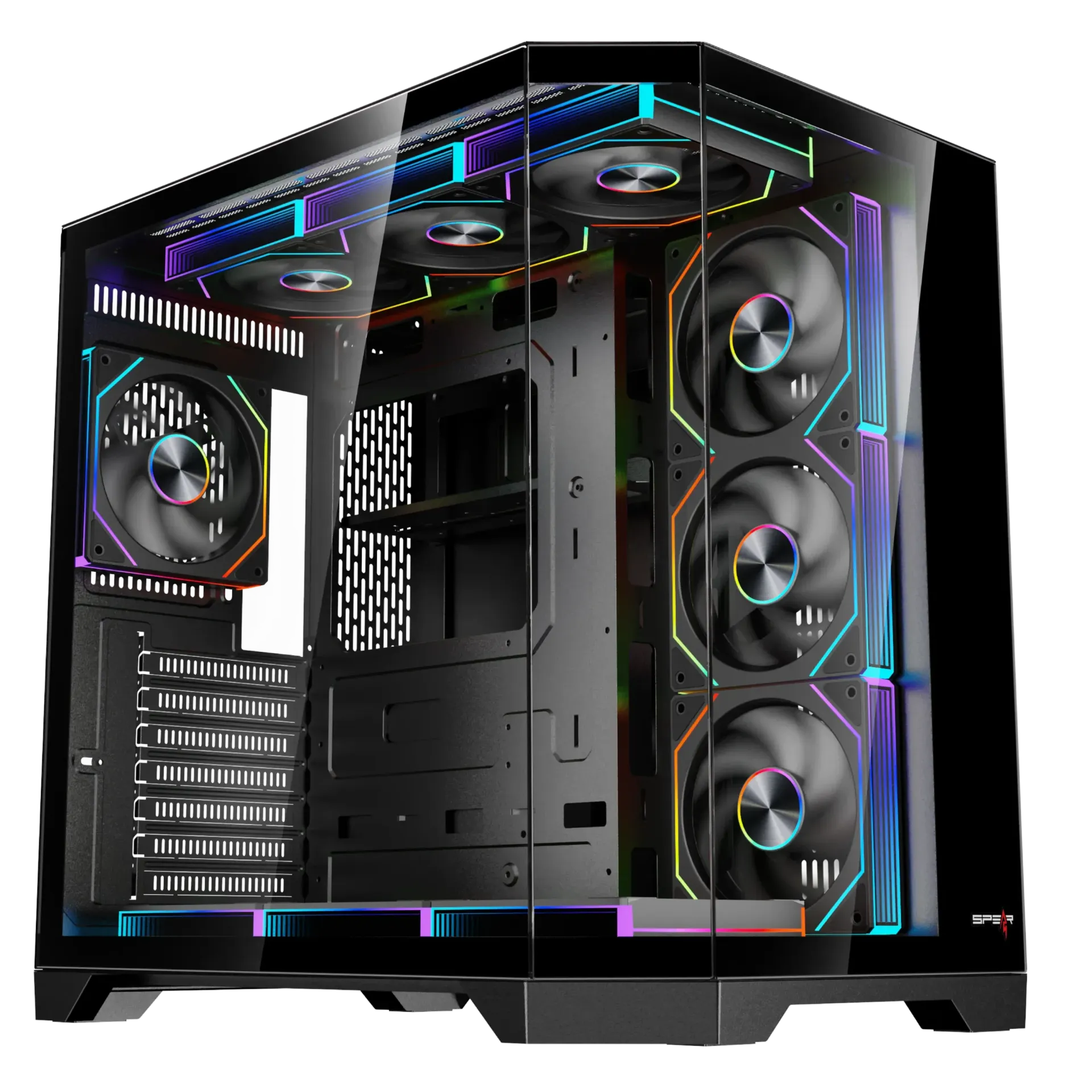 SPEAR DOST 60 PLUS ATX Gaming Case - Black