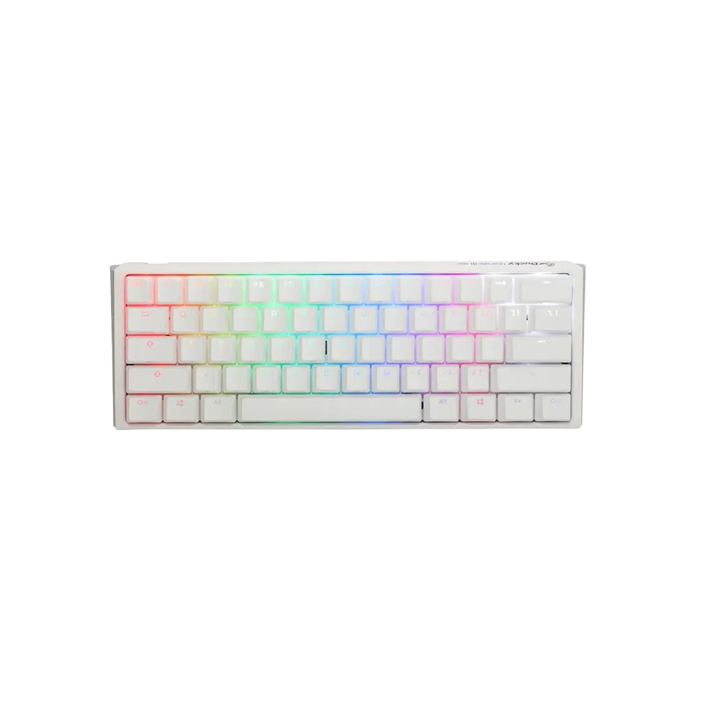 [100075] كيبورد Ducky One 3  أبيض Mini 60% - Cherry Blue