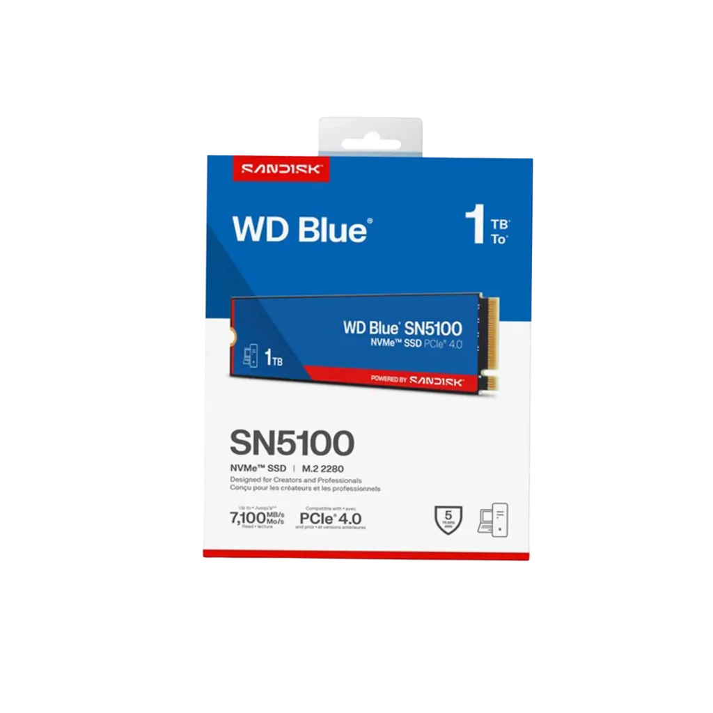 [100035] هاردسك مساحة تخزين WD Blue SN5100 1TB بسرعة 7100  متوفر في متجر فيه.