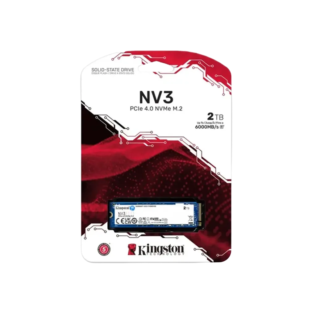 [100022] وحدة تخزين كينجستون Kingston NV3  سعة 2  تيرابايت NVMe PCIe 4.0