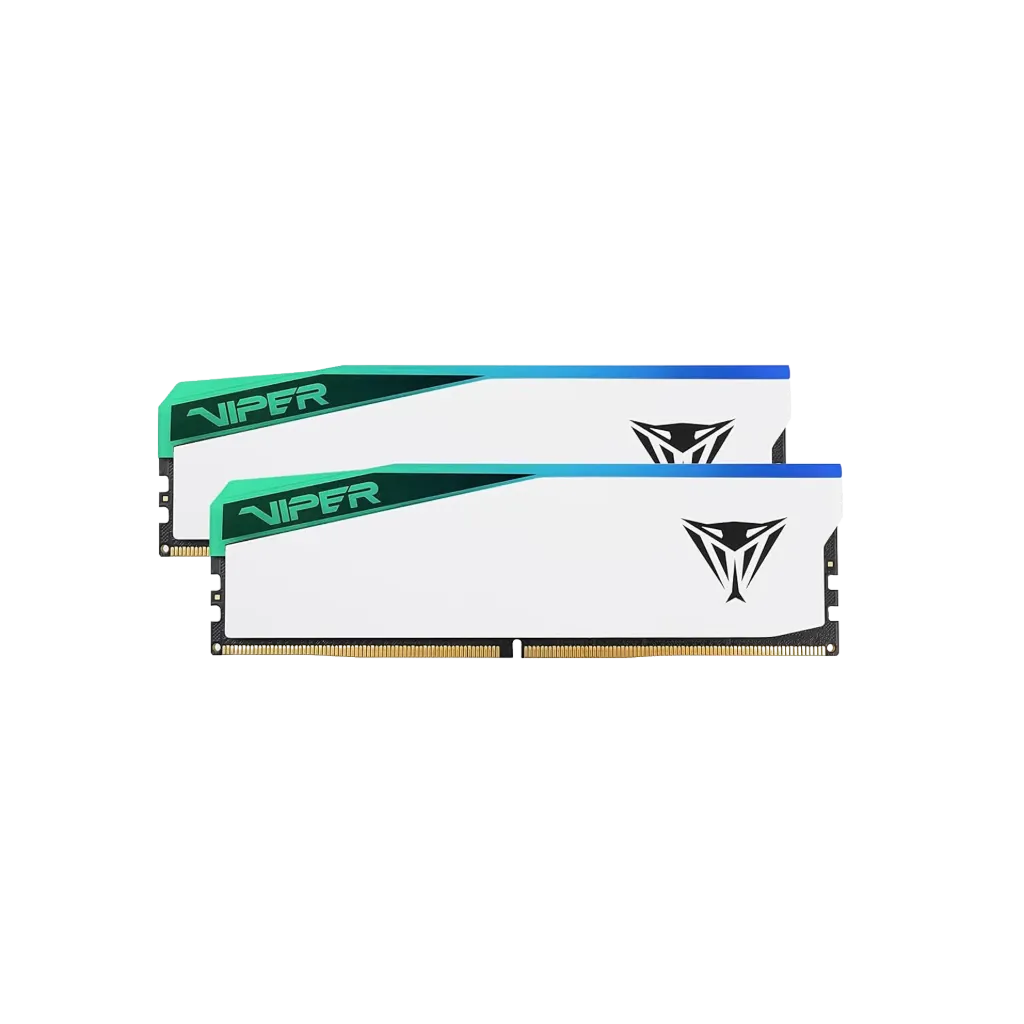 Patriot Viper Elite 5 RGB DDR5 32GB (2x16GB) 6000MT/s Memory – White