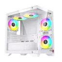 كيس الألعاب SPEAR CASE-18 mATX ARGB – أبيض (SUSHI-345)