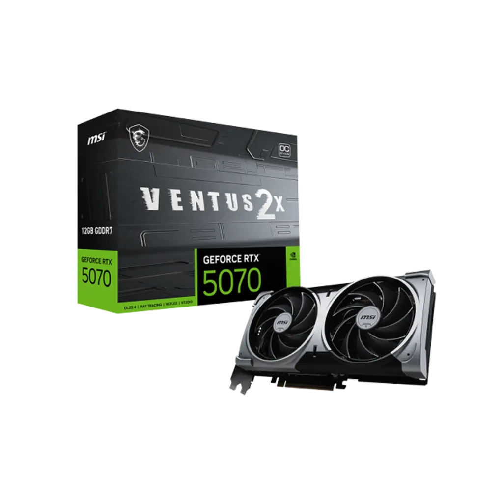 Graphics Card - MSI GeForce RTX 5070 VENTUS 2X 12GB GDDR7