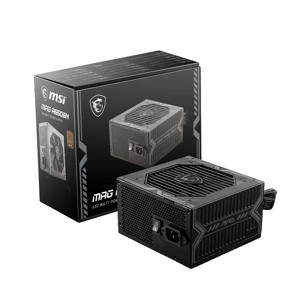 MSI MAG A650BN 650W 80 PLUS Bronze Power Supply