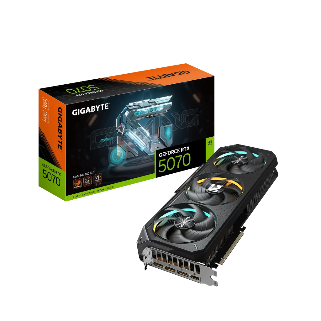 كرت شاشة - GIGABYTE GeForce RTX 5070 GAMING OC 12GB