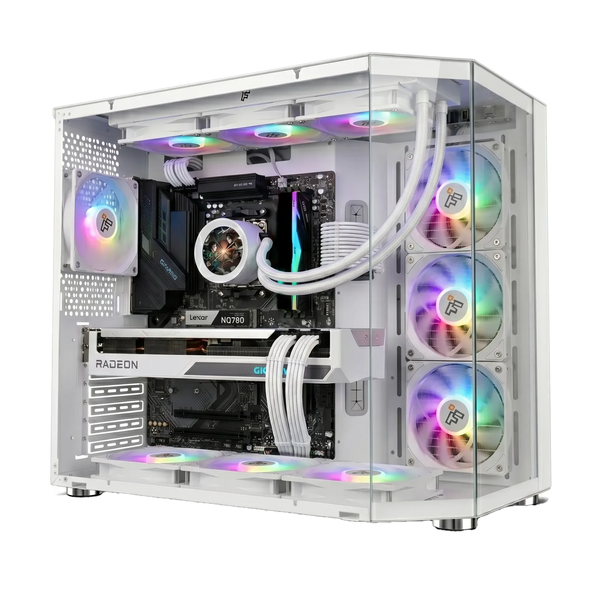 PC Build Ryzen 7 7800X3D RX 9060 XT White