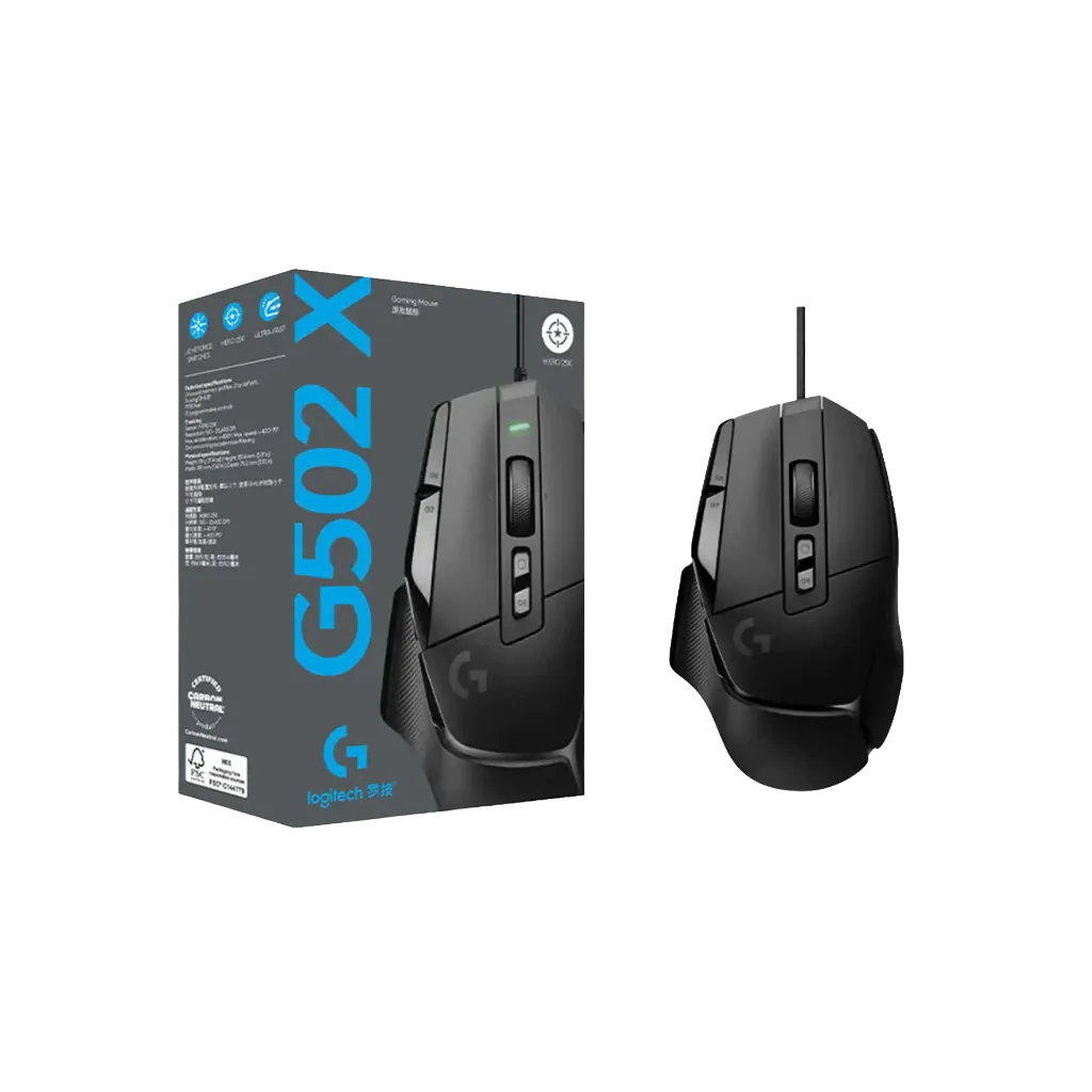 Logitech G502 X Wired Gaming Mouse Black