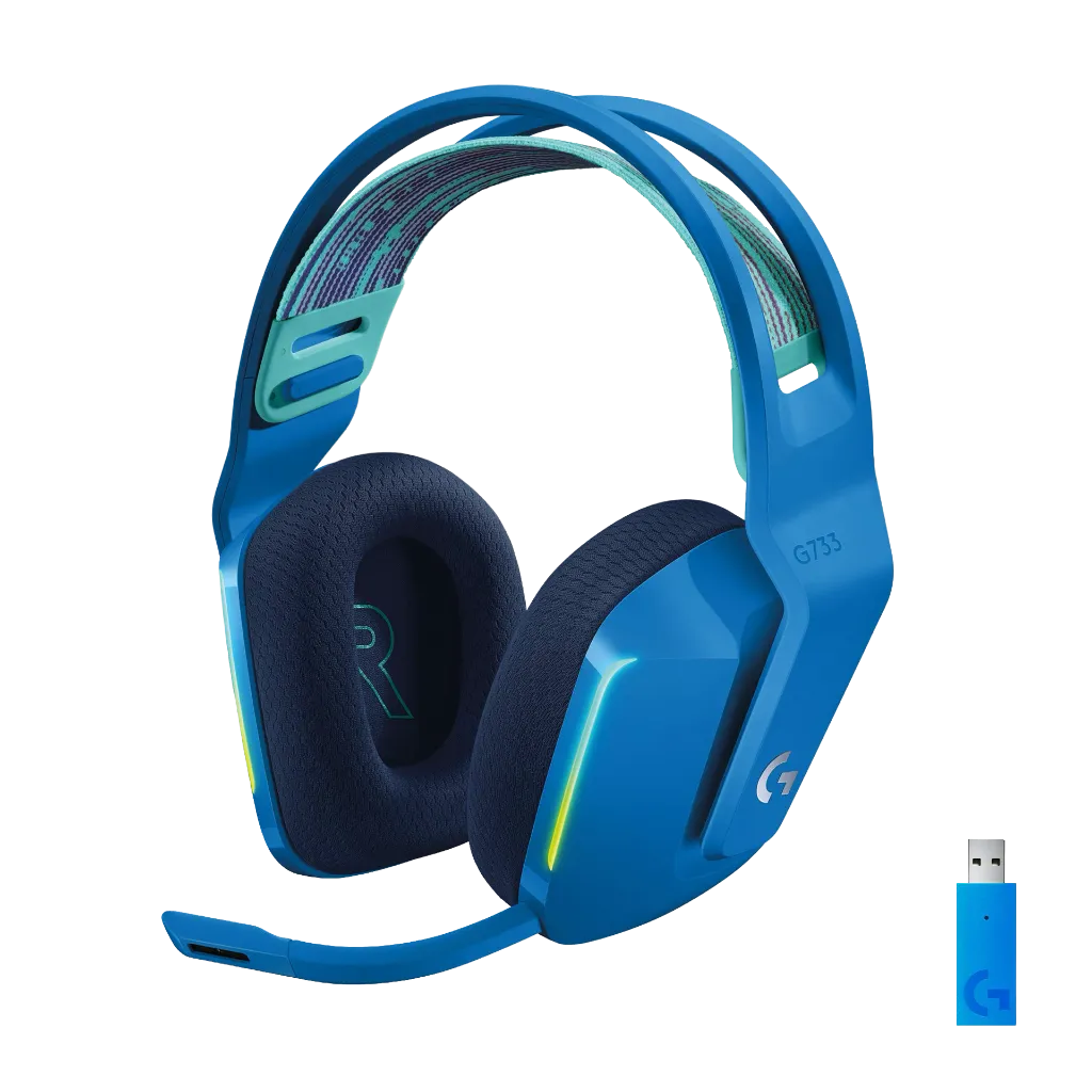 Logitech G733 LIGHTSPEED Wireless RGB Gaming Headset - Blue