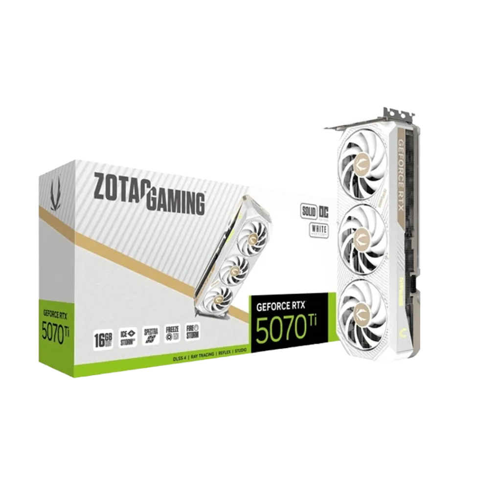 Graphics Card - RTX 5070 Ti SOLiD OC White 16GB