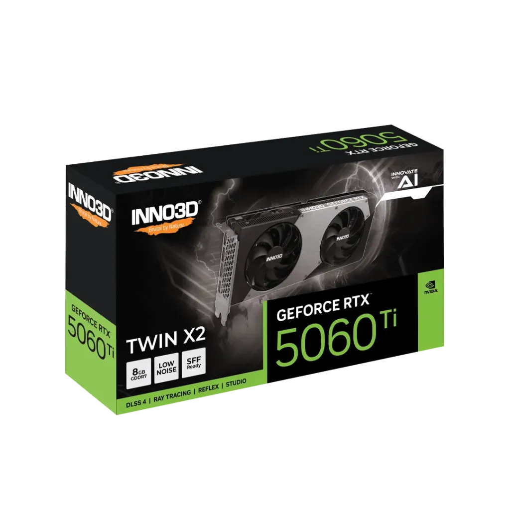 كرت شاشة - INNO3D GeForce RTX 5060 Ti Twin X2 8GB