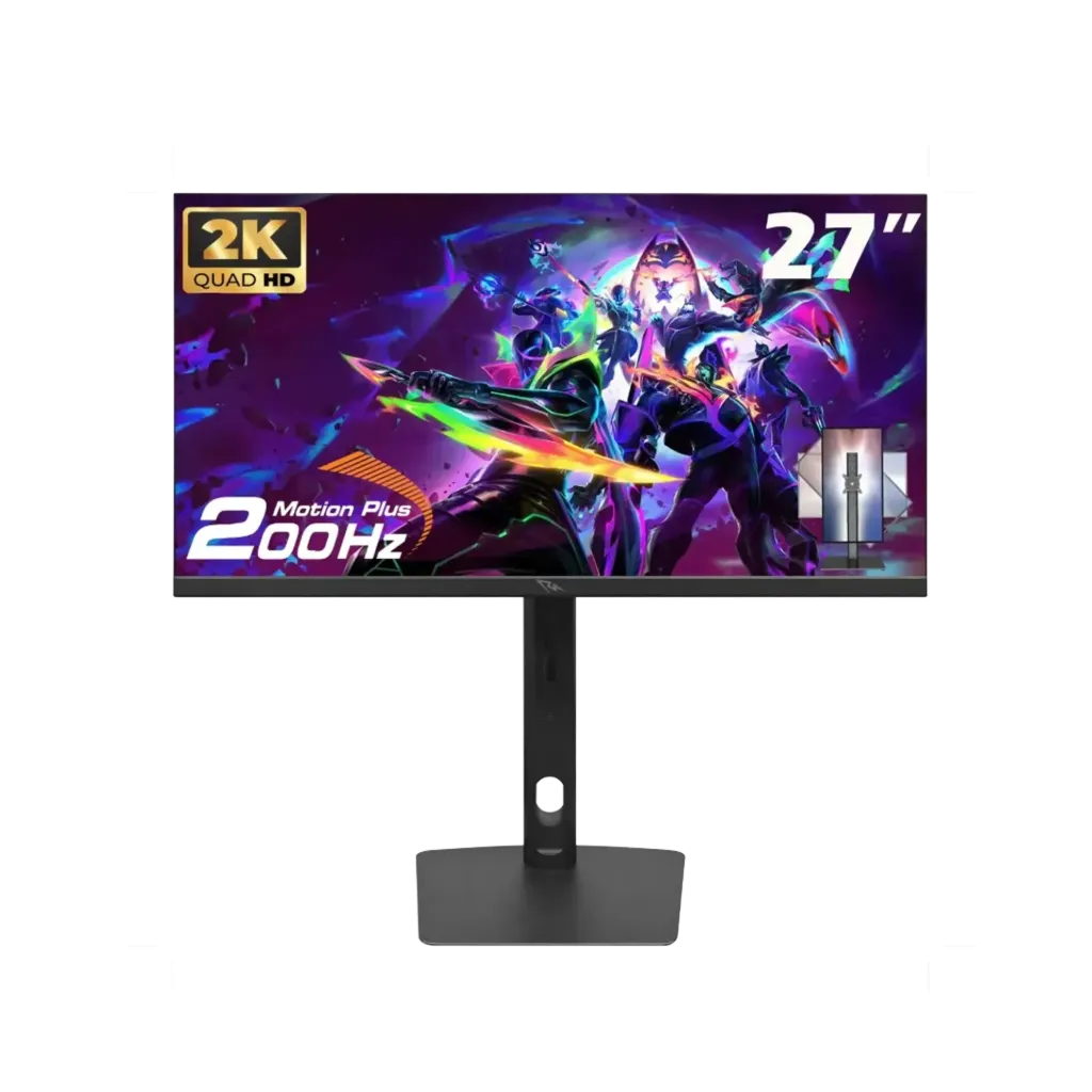 Spear SM27IPS200 QHD Gaming Monitor, 27 Inch IPS, 2K 2560x1440, 200Hz, 0.5ms Response Time, HDMI and DisplayPort, Black