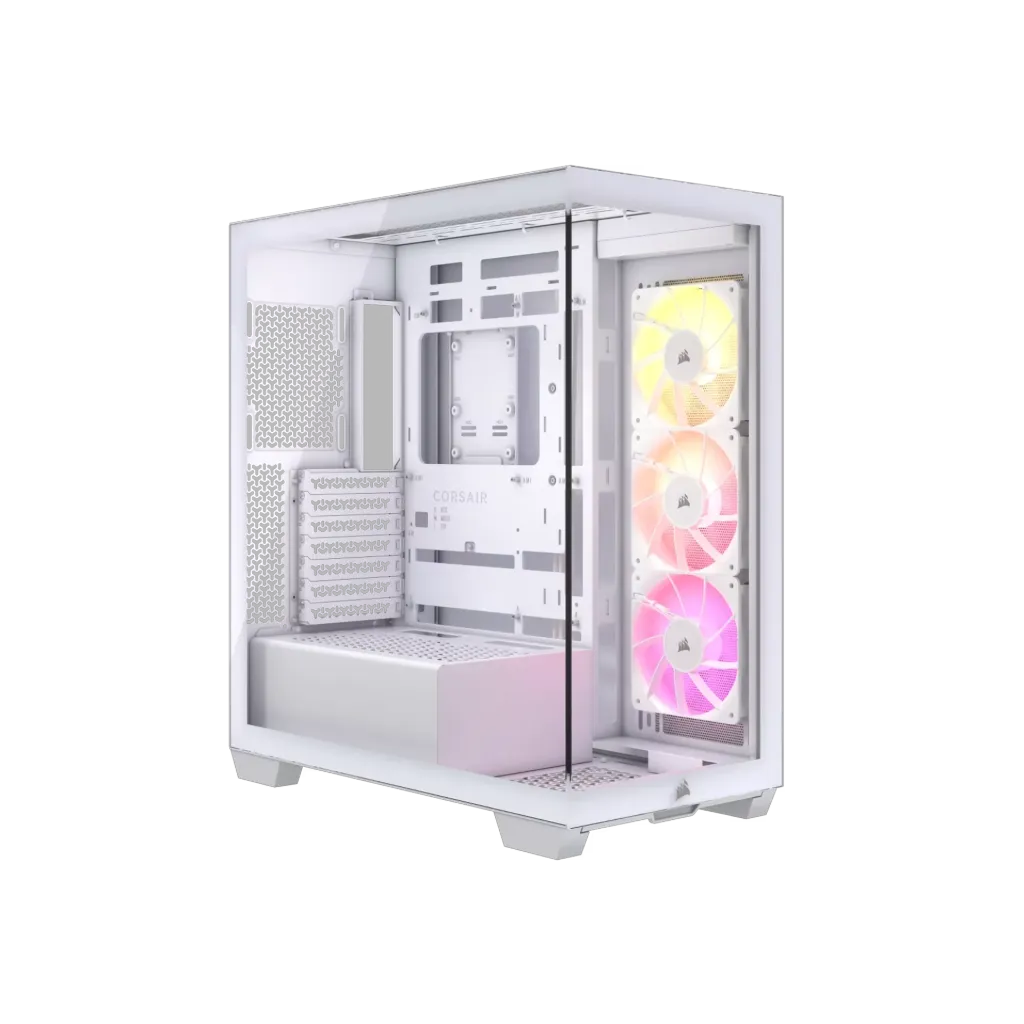 CORSAIR 3500X ARGB Tempered Glass Mid Tower White PC Case