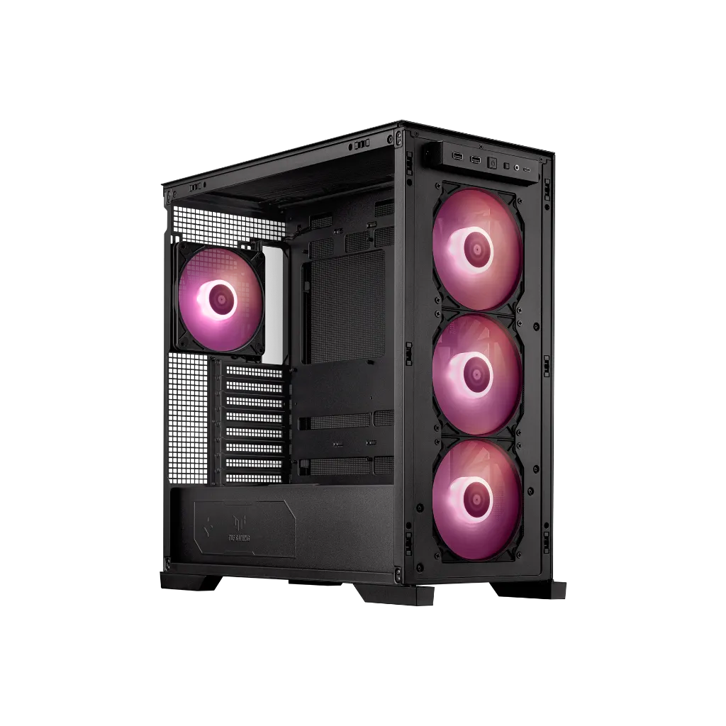 كيس ASUS TUF Gaming GT302 ARGB أسود للقيمنق عالي التهوية