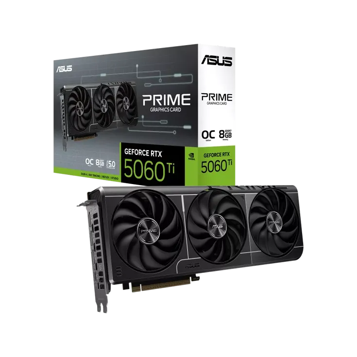Graphics Card - ASUS PRIME GeForce RTX 5060 Ti OC 8GB