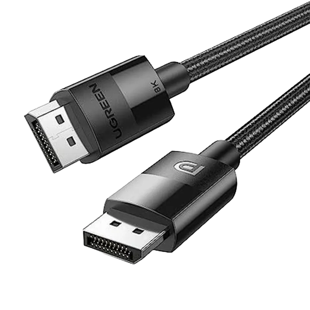 UGREEN DP Male to DP 1.4 8K Round Cable ABS Shell Braid 1.5m ( Black )