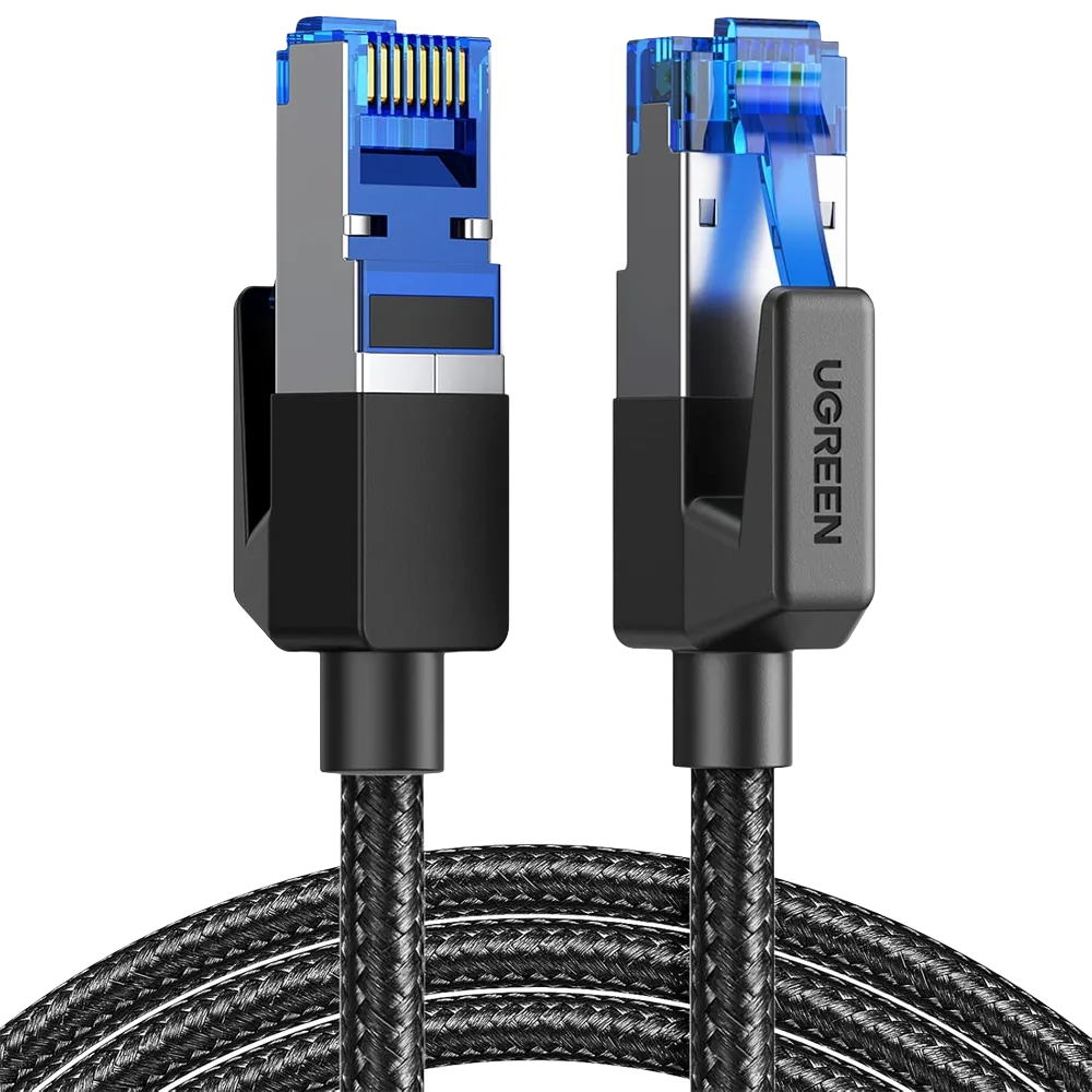 UGREEN Cat8 Shielded Round Braided Cable Modular Plugs 5m
