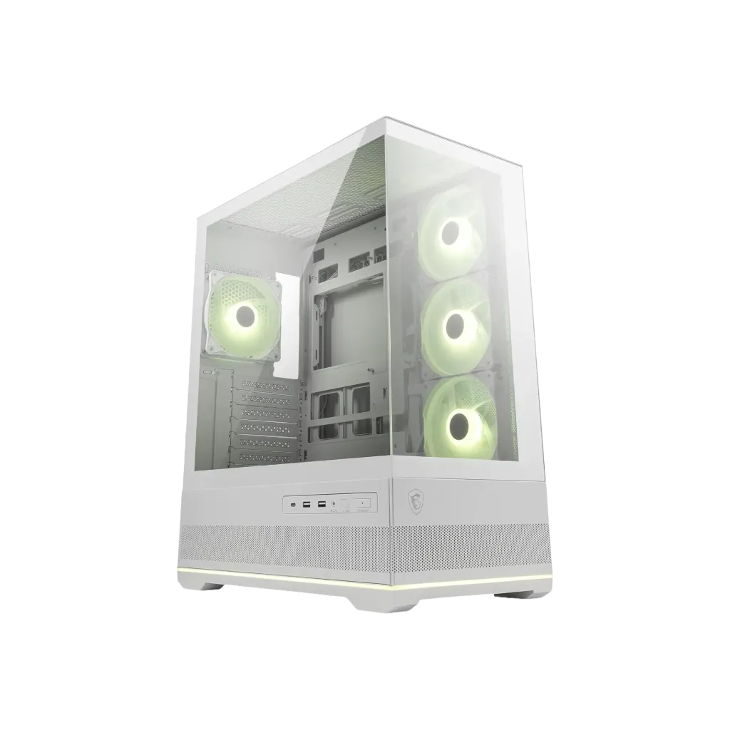 MSI MAG PANO 110R PZ White - Mid-Tower Gaming PC Case