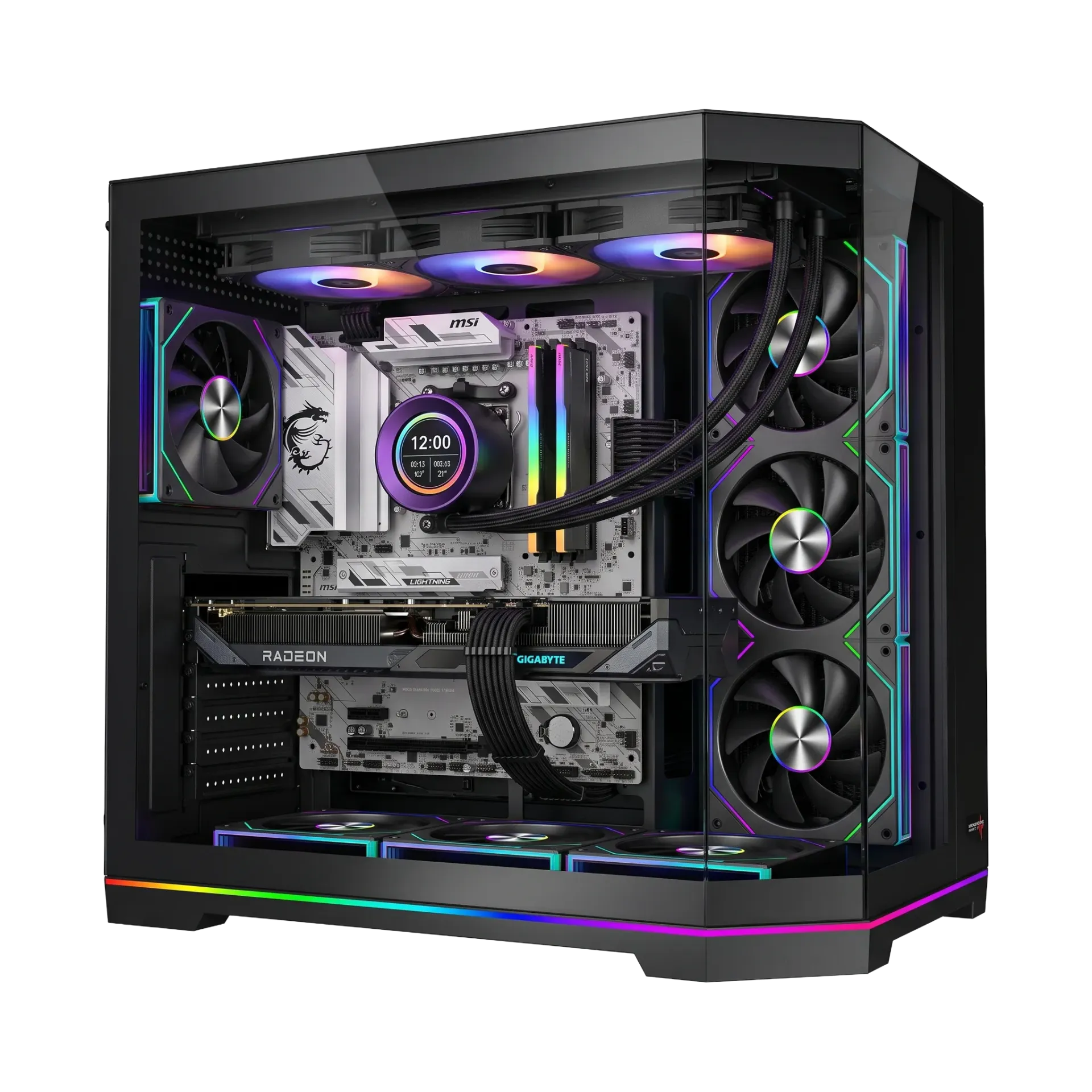 تجميعة بي سي بيضاء Ryzen 7 7800X3D و RX 9060 XT - بالتقسيط