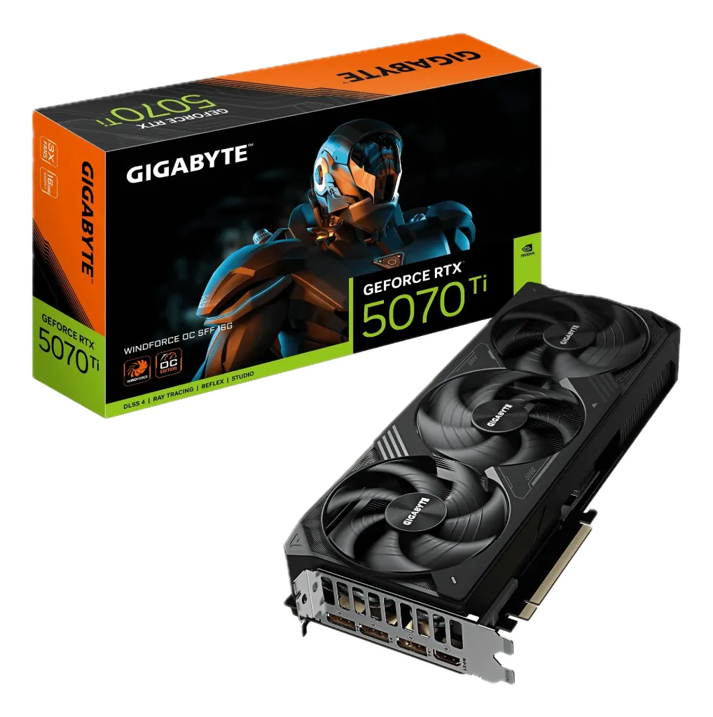 كرت Gigabyte RTX 5070 Ti WINDFORCE OC SFF 16GB GDDR7