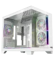 كيس Spear Covid Mini ARGB mATX أبيض لتجميعات Gaming PC