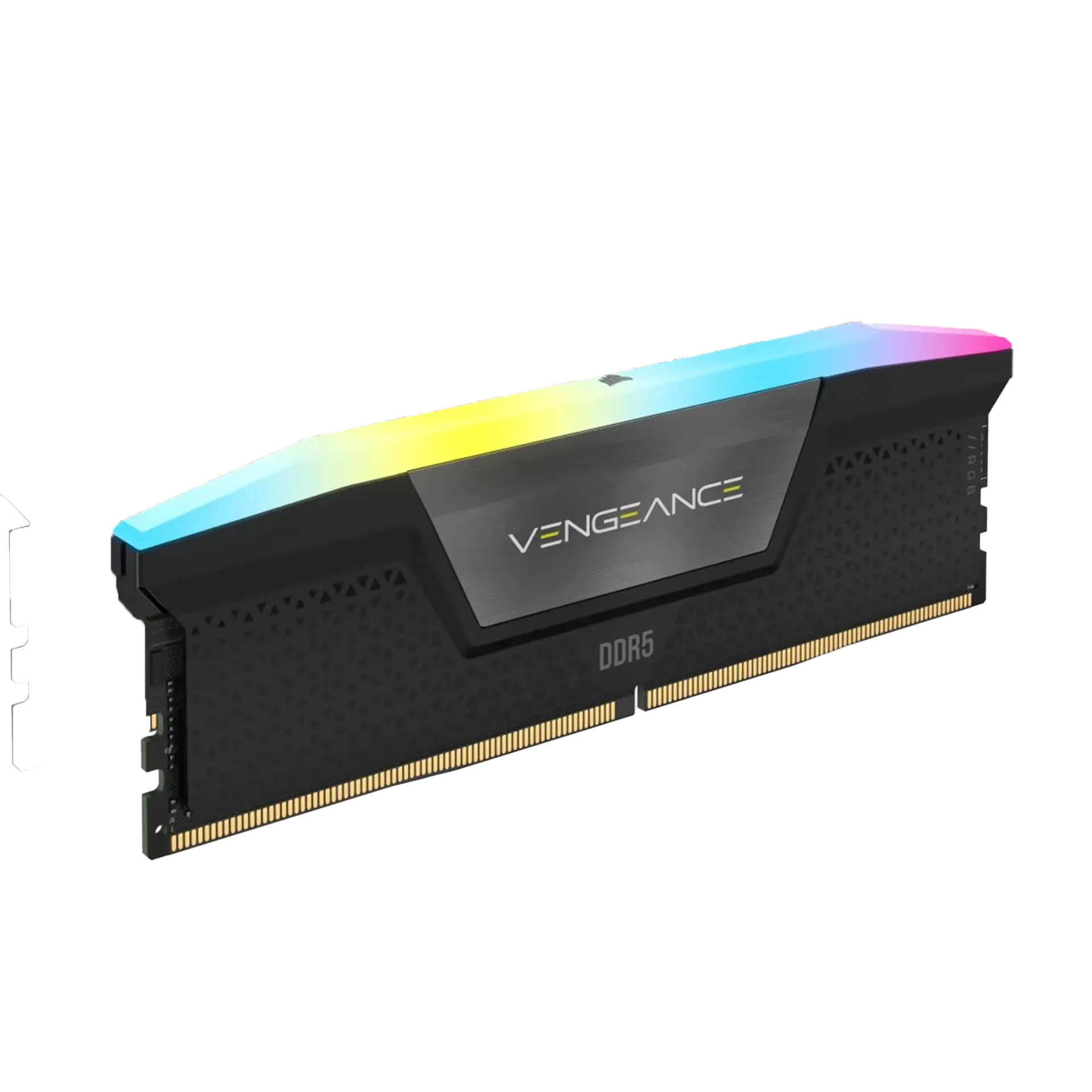 رام CORSAIR VENGEANCE RGB DDR5 16GB 6400 CL36  أسود للقيمنق