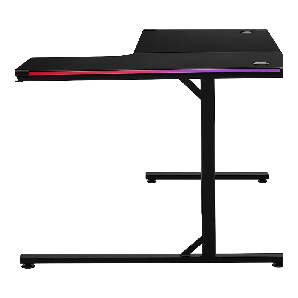 SPEAR RL-140 Lshape 140CM GAMING Table Black