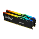 Kingston FURY Beast RGB 32GB (2x16GB) DDR5 6400MHz CL32 Memory Black