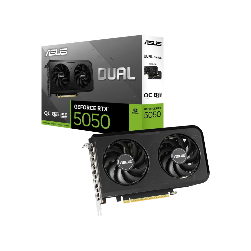 كرت شاشة ASUS Dual GeForce RTX 5050 OC Edition للقيمنق بذاكرة 8GB GDDR6