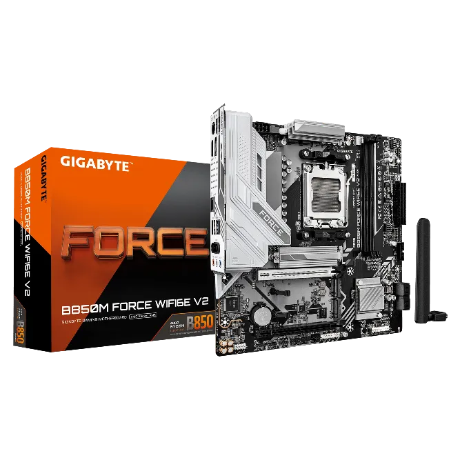 GIGABYTE B850M FORCE WIFI6E V2 Micro-ATX AM5 Motherboard DDR5
