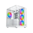 Xigmatek Aqua Compact Arctic White ATX Mid-Tower PC Case (EN48258)