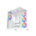 كيس Xigmatek EN45837 Aqua V Air Arctic ARGB أبيض Mid-Tower ATX مع 7 مراوح