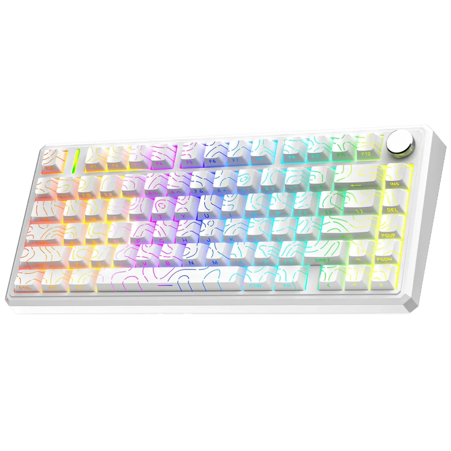 G75 Wireless Mechanical Keyboard - White Outline