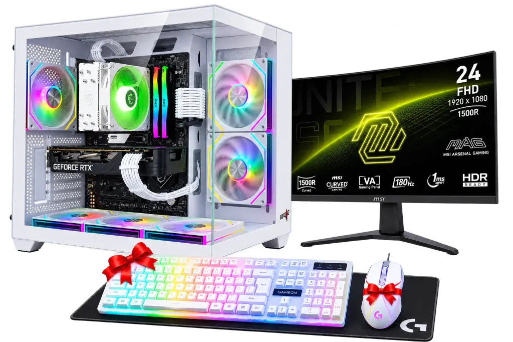 GEFORCE RTX 5050 - INTEL i5 - DDR4 WHITE GAMING DESKTOP PC installment