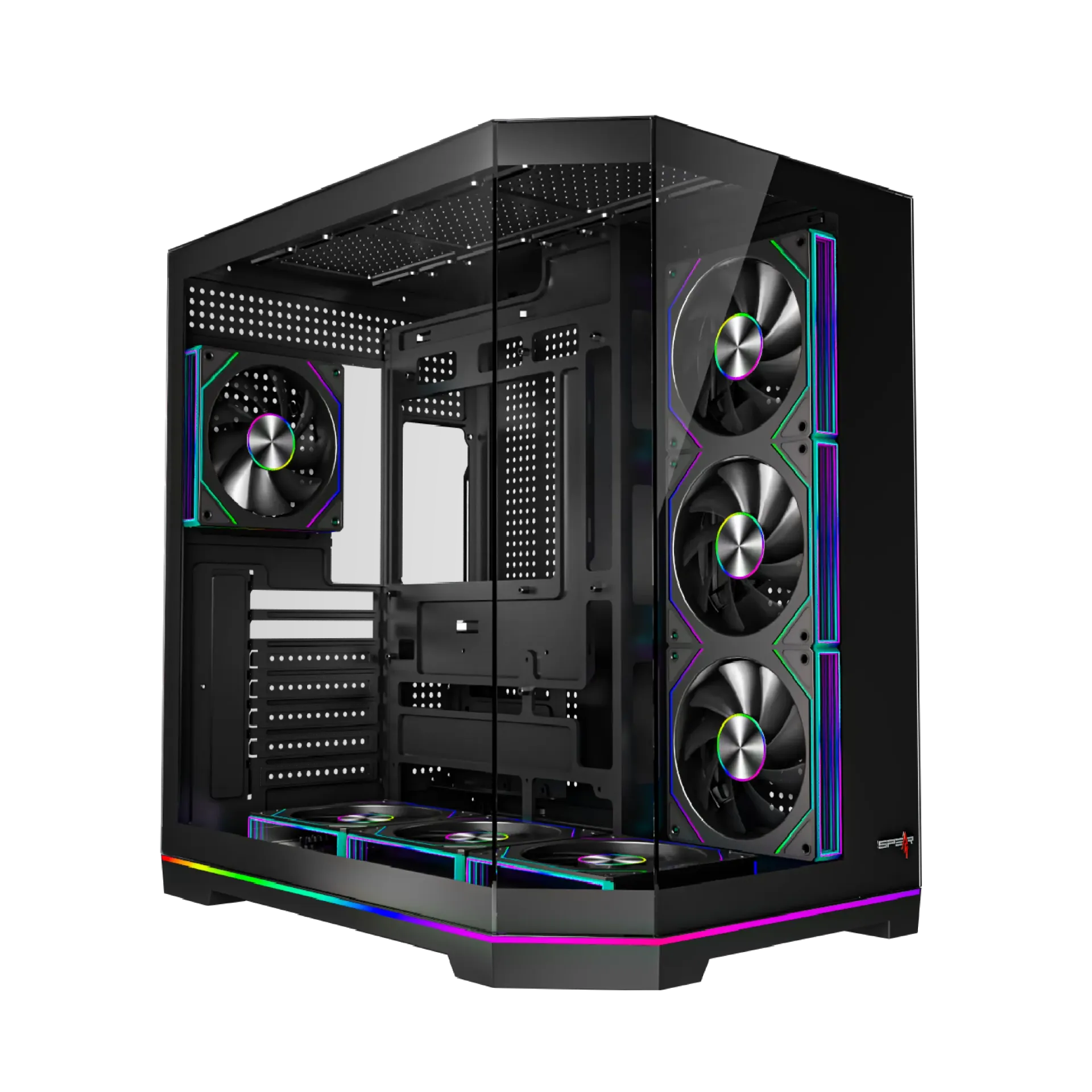 Spear DOST60XX 7 Fans ATX Case Black