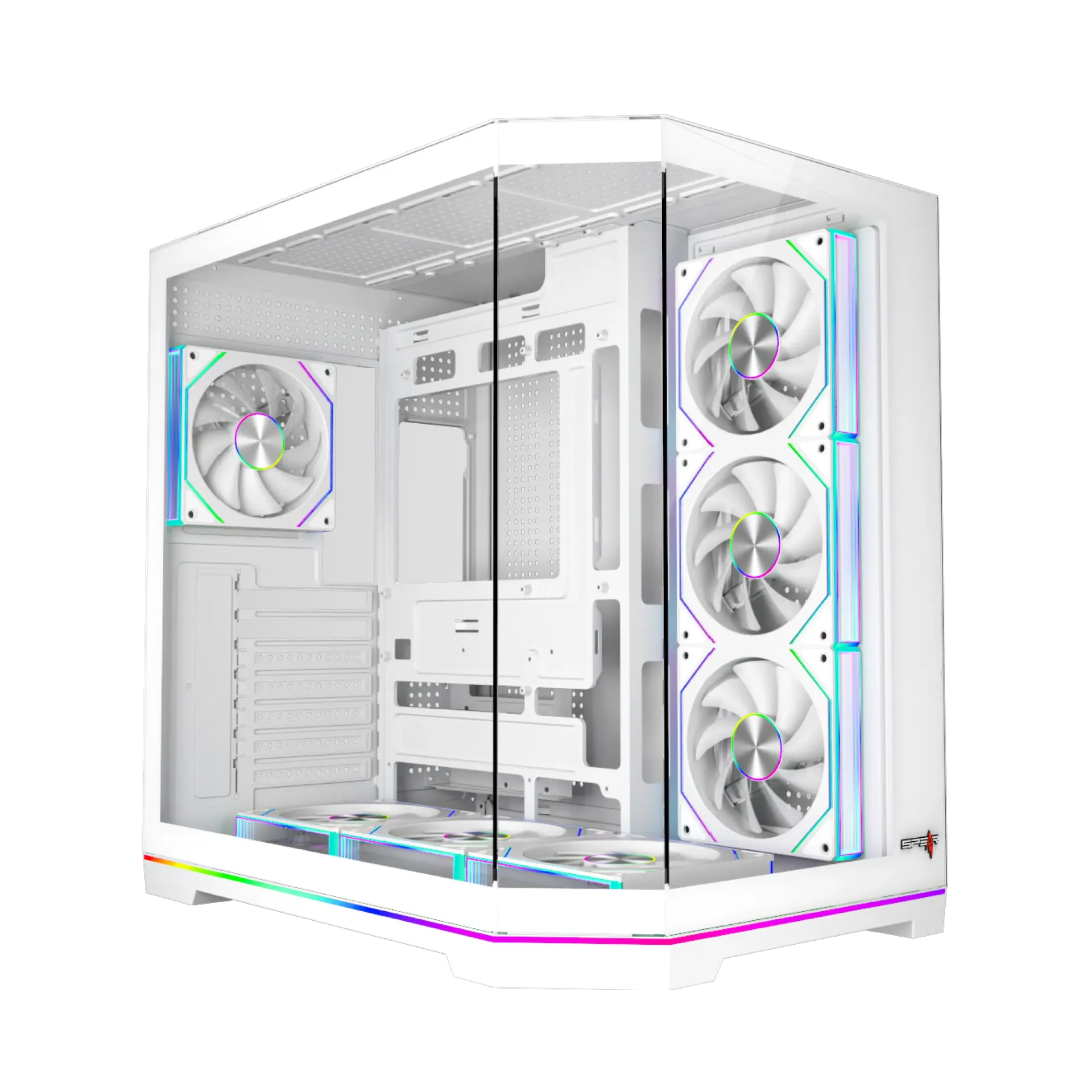 Spear DOST60XX 7 Fans ATX Case White