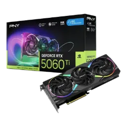 PNY GeForce RTX 5060 Ti 8GB Epic-X RGB Overclocked Triple Fan GPU DLSS 4