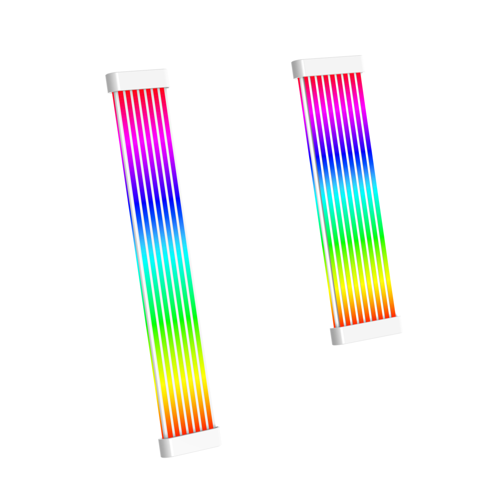 Spear ARGB Rainbow 24-Pin ATX Power Extension Cable – Pure White