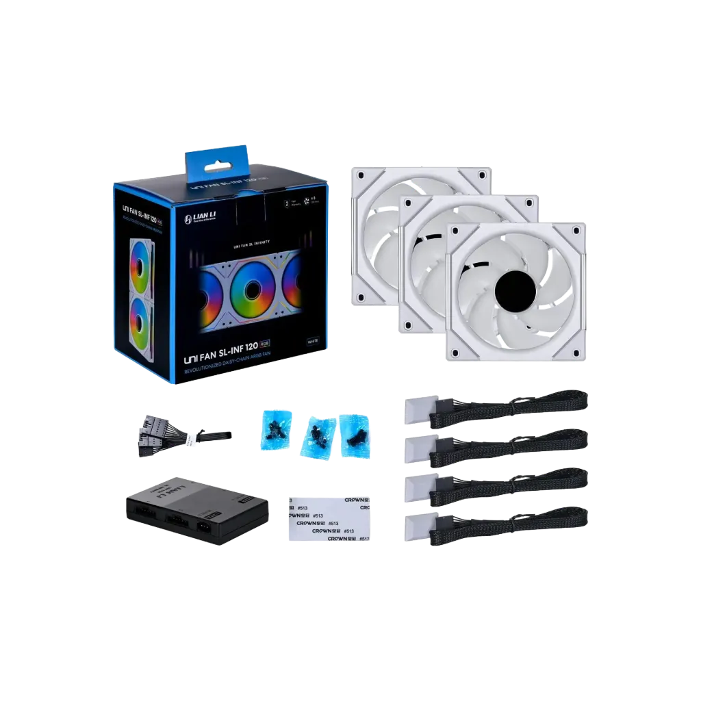 ليان لي UNI SL-Infinity 120 RGB أبيض