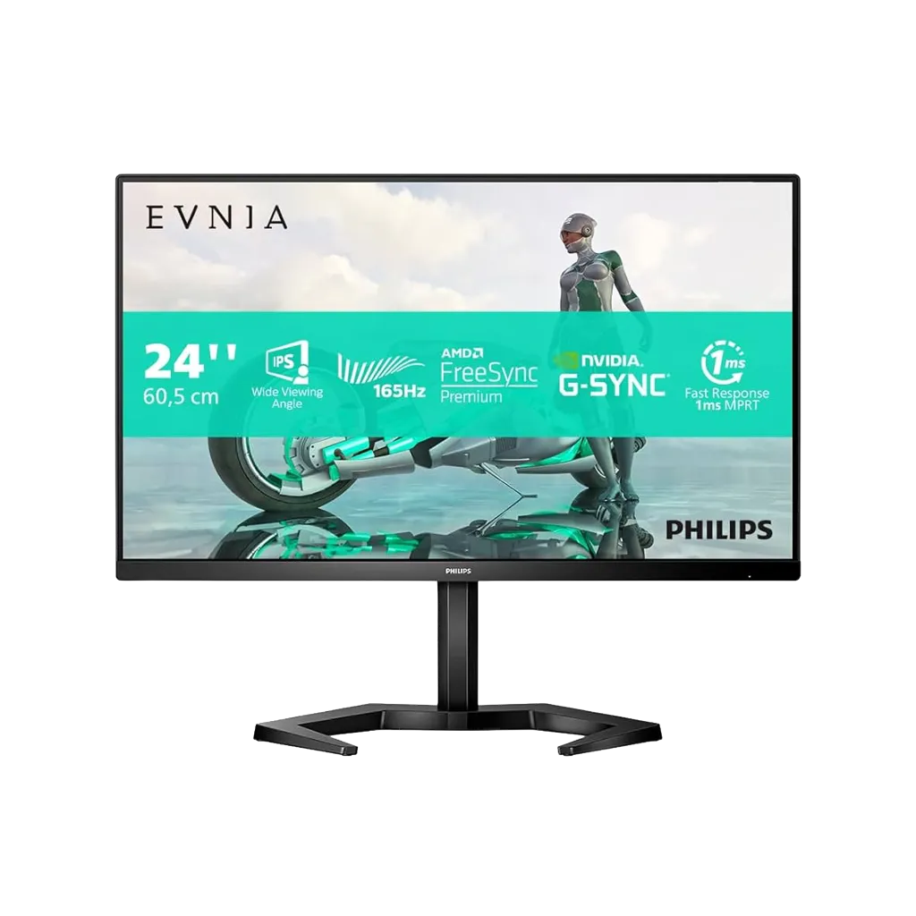 شاشة فيليبس 24  بوصة IPS FHD بتصميم بدون إطار (120Hz, 1ms)