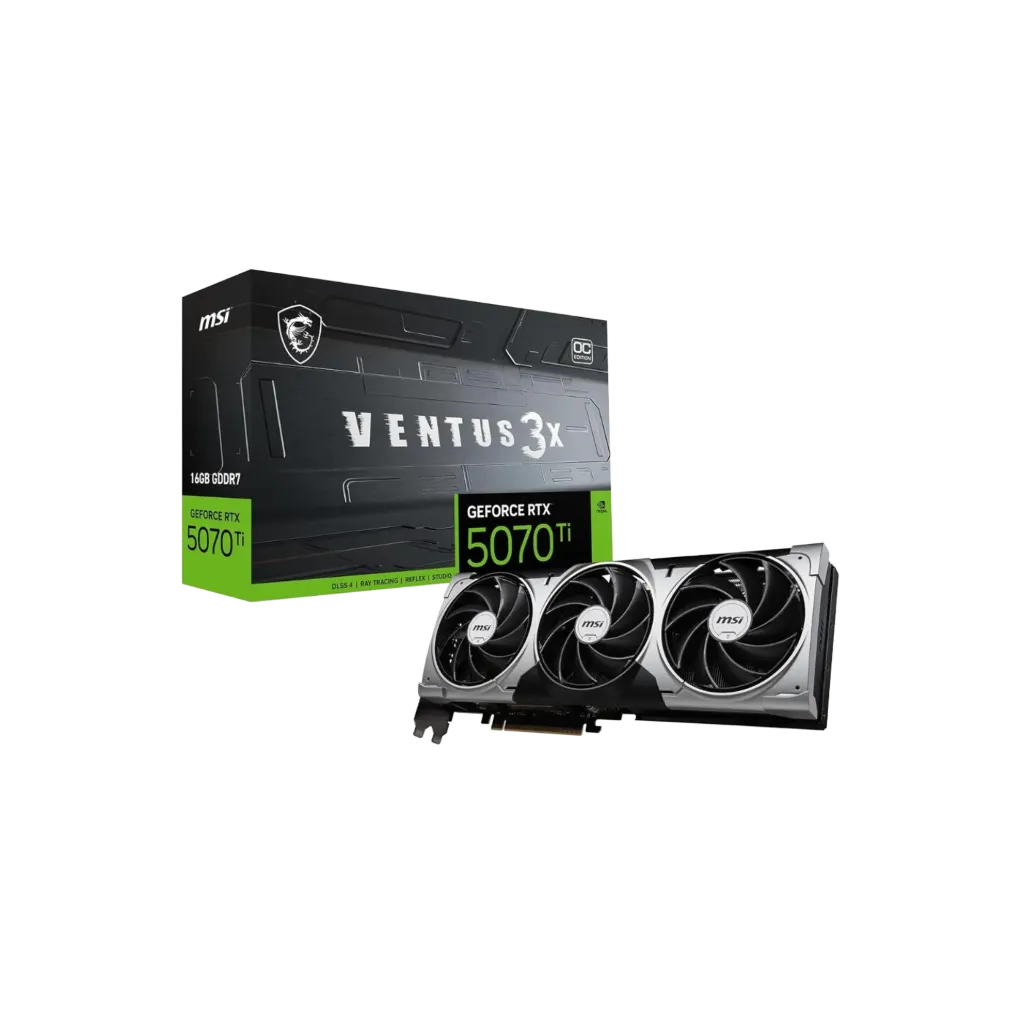 كرت شاشة - MSI GeForce RTX 5070 Ti 16GB VENTUS 3X OC