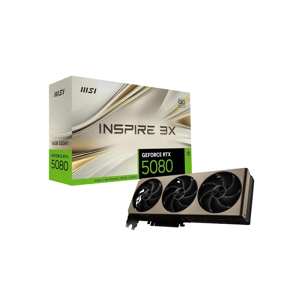 [100033] Graphics Card - MSI GeForce RTX 5080 16GB INSPIRE 3X OC